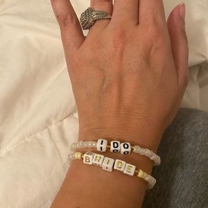Block letter Beaded Bracelet!